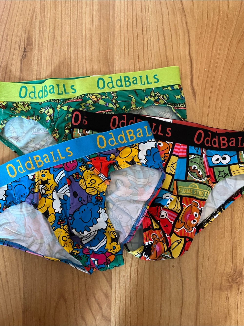 Oddballs Men’s Trio of  Briefs - Multicolor